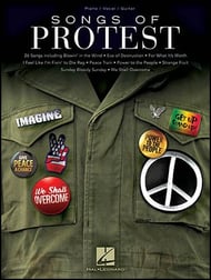 Songs of Protest piano sheet music cover